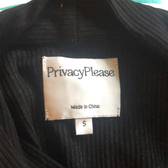 Black sleeveless bodysuit with neck tie - Picture 6 of 6